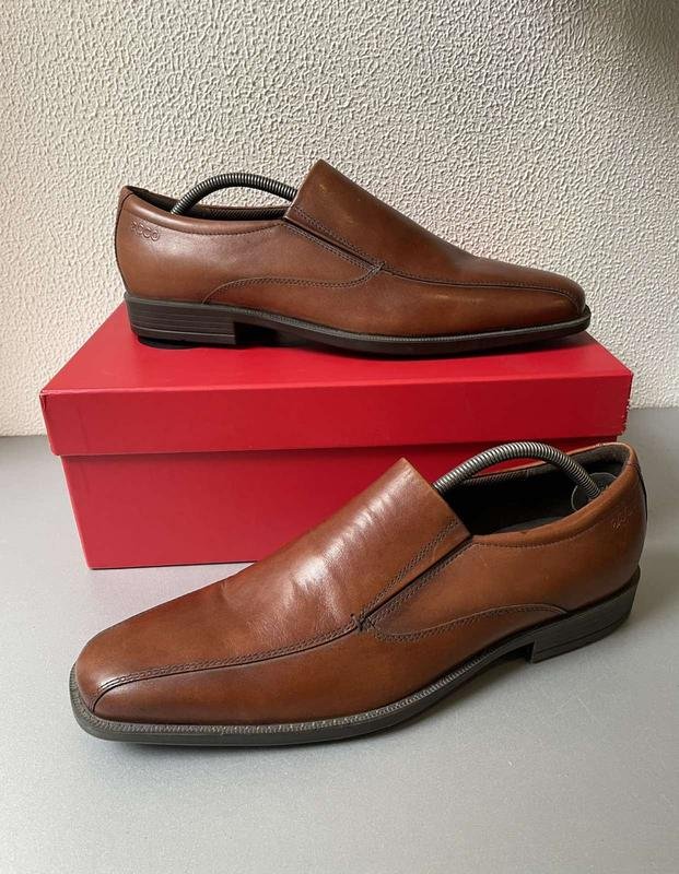 Herren Ecco Absätze Braun Leder 46