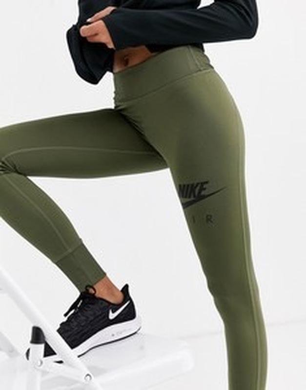 Женские Nike Леггинсы Хаки Нейлон 36 / S / 44