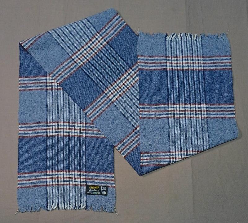 Мужской Sammy Шарф Серый Шерсть