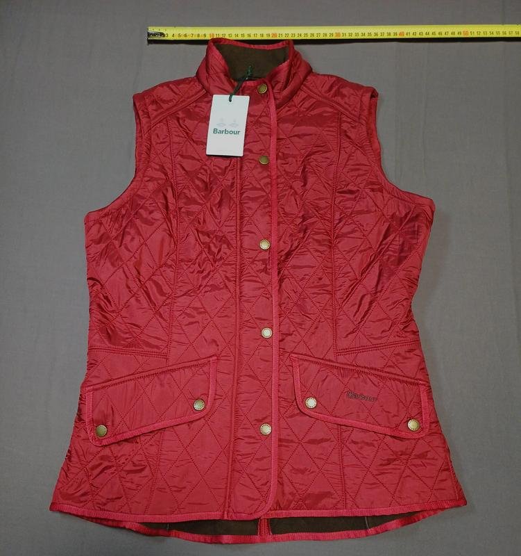 Women Barbour Gilet Red Polyamide 42 / XL / 50