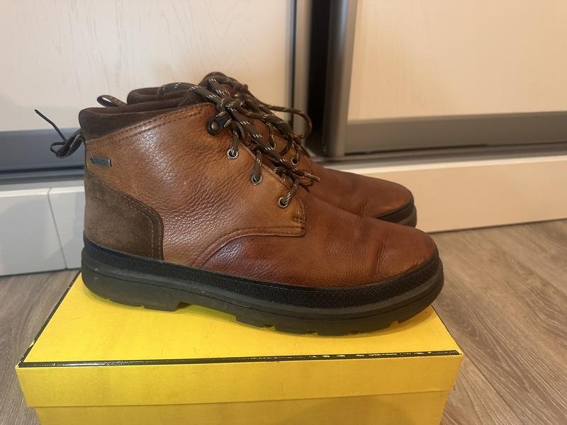 Homme Clarks Bottes Marron Cuir 42