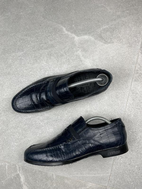 Herren Baldinini Slipper Marineblau Leder 43