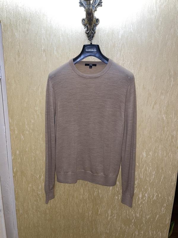 Men Uniqlo Sweater Beige 38 / M / 46