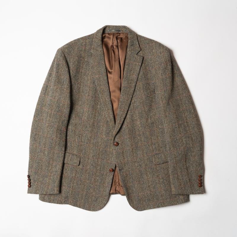 Мужской Harris Tweed Пиджак Коричневый Шерсть XXL