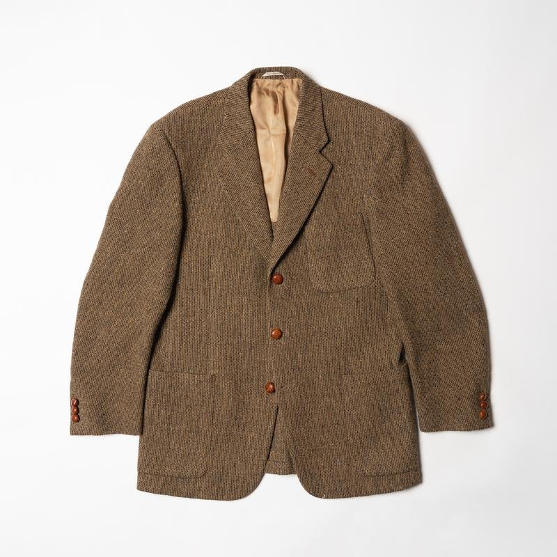 Мужской Harris Tweed Пиджак Коричневый Хлопок 38 /