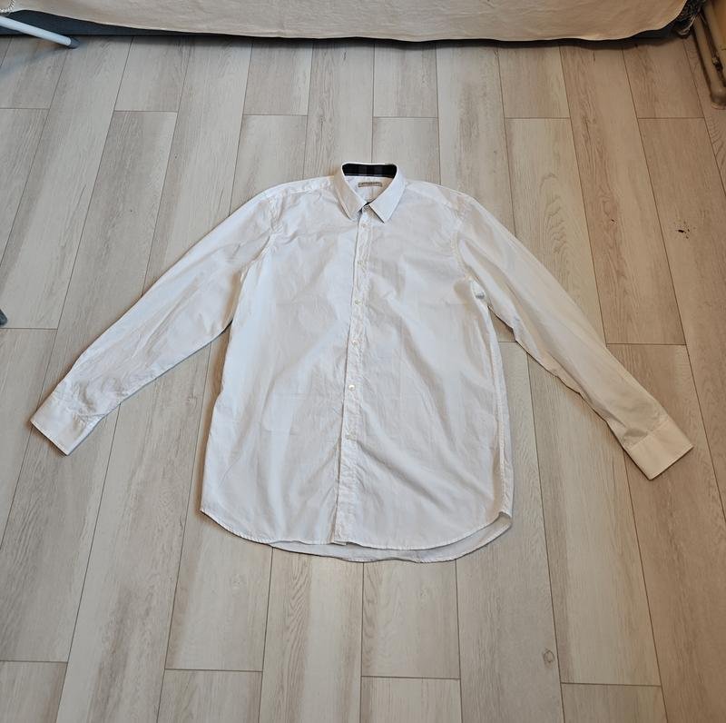 Herren Burberry Hemd Weiß Baumwolle 42 / XL / 50