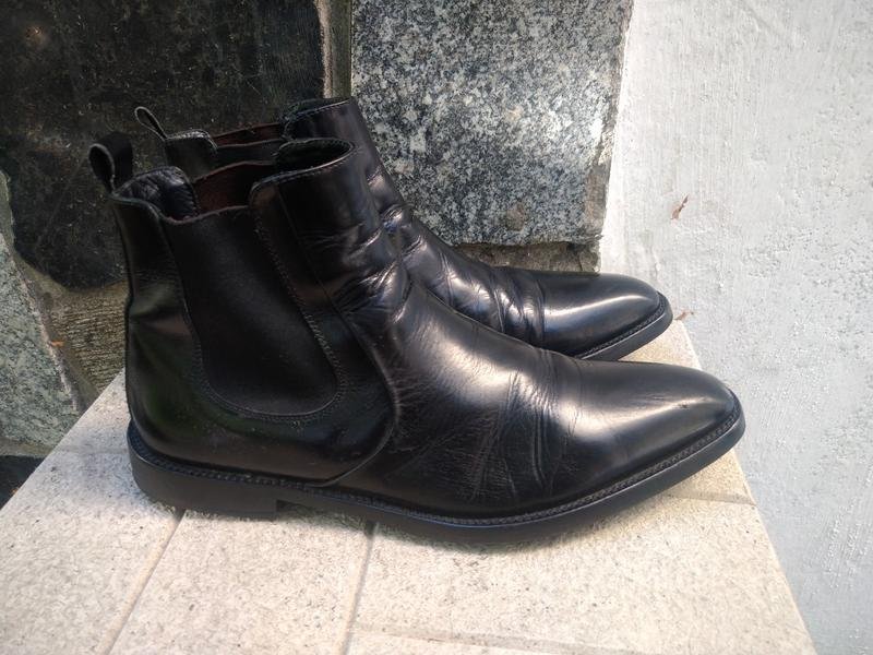 Men Boss Boots Black Leather 42.5