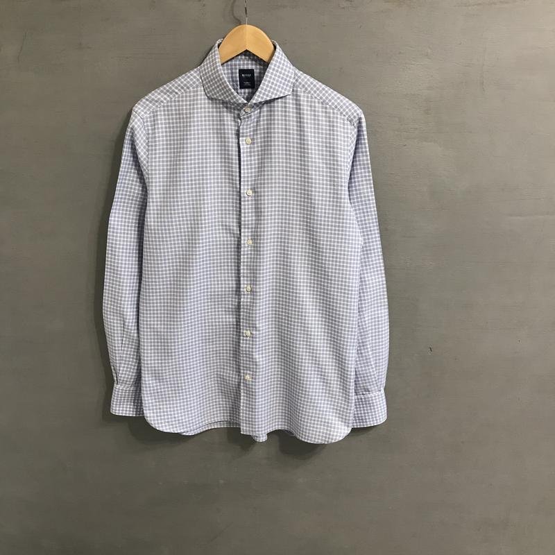 Мужской Boggi Milano Рубашка Белая Хлопок 40 /L /