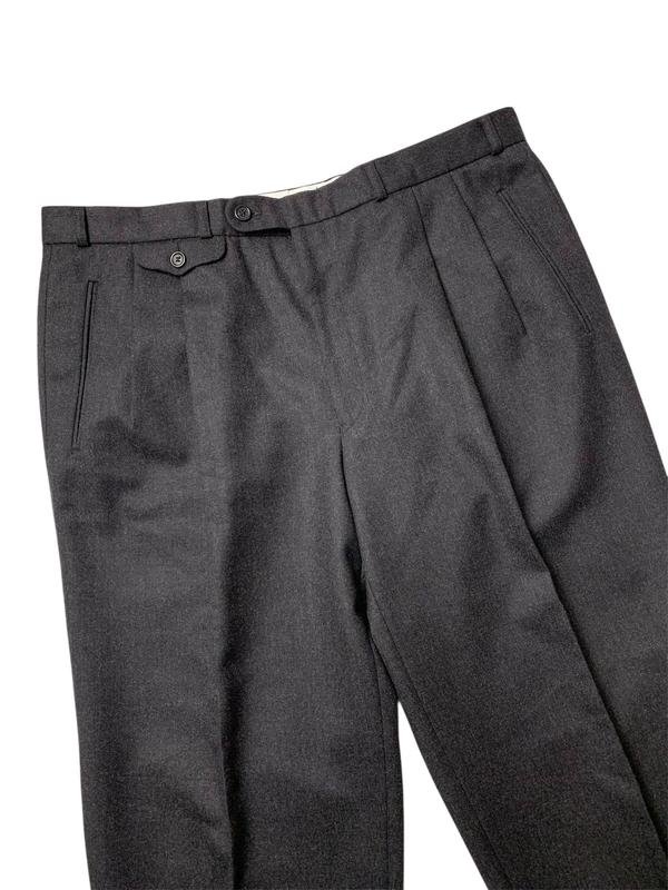 Homme Brax Pantalon Gris Laine 34 / L / 50
