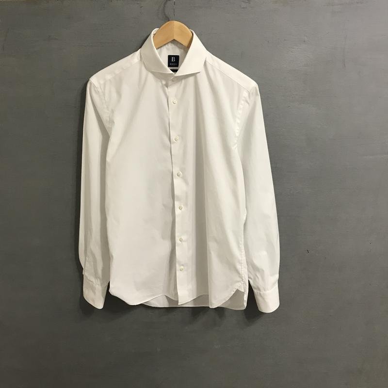 Мужской Boggi Milano Сорочка Белая Хлопок 38 / M /