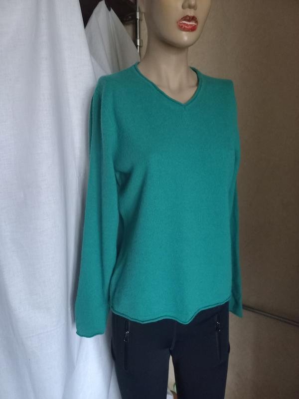 Damen Emilio Parker Pullover Türkis Kaschmir 40 /