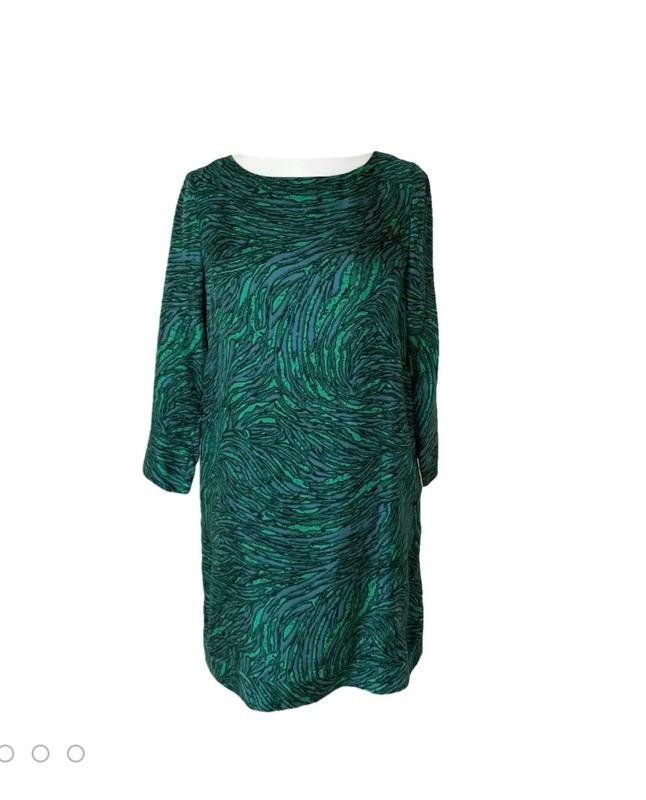 Женское Tibi Платье Зелёный Шёлк 36 / S / 44