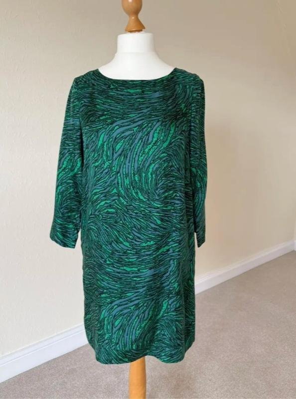 Женское Tibi Платье Зелёный Шёлк 36 / S / 44