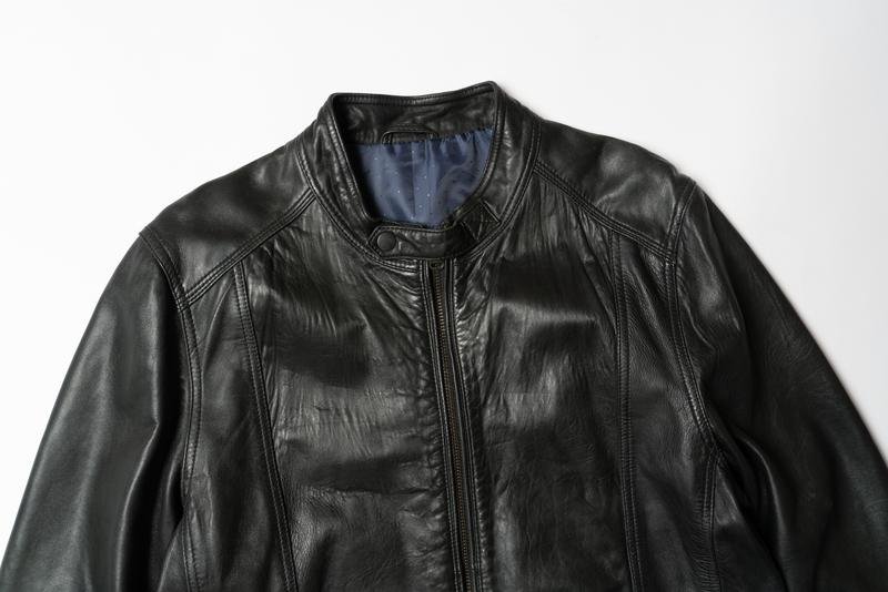 Men Ted Baker Jacket Black Leather 40 /L / 48