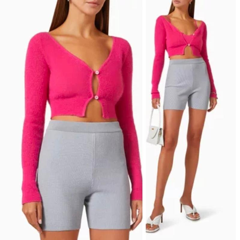 Damen Jacquemus Pullover Rosa Mohair 32 / XXS / 40