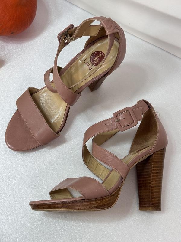 Женские Lesac Босоножки Розовые Кожа 38