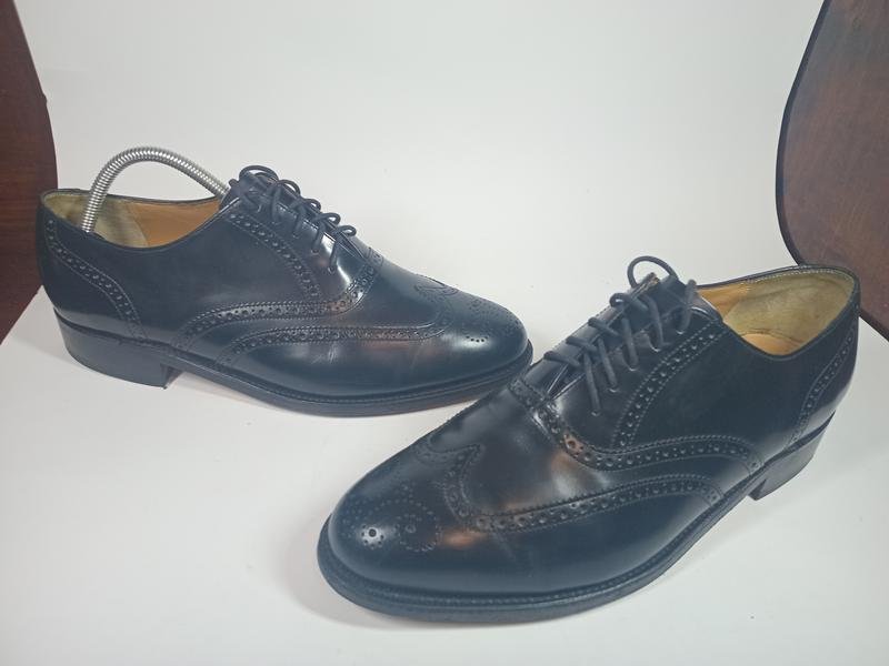 Homme Barker Chaussures Noir Cuir 43