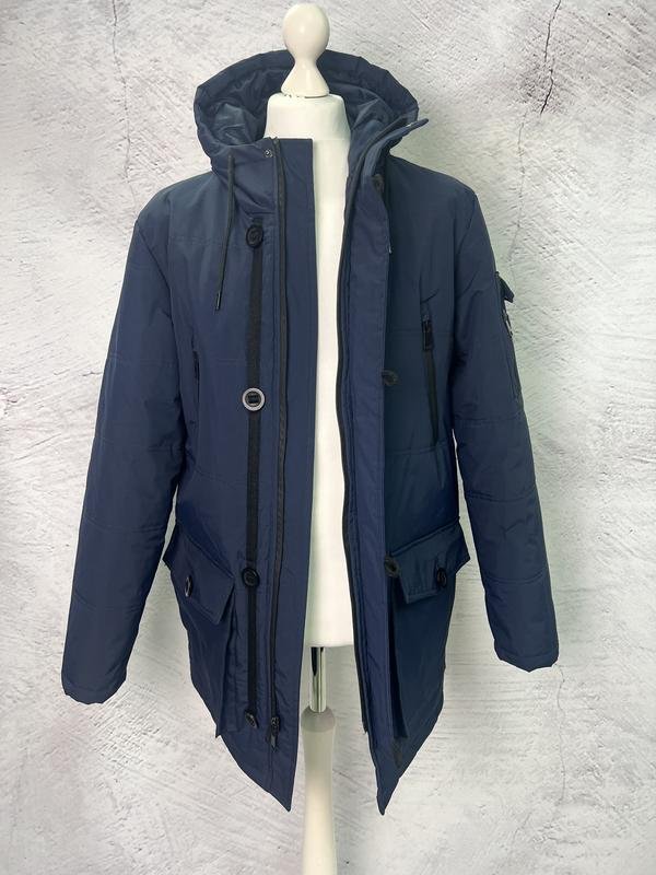 Herren Cole Haan Jacke Marineblau Nylon 38 / M /