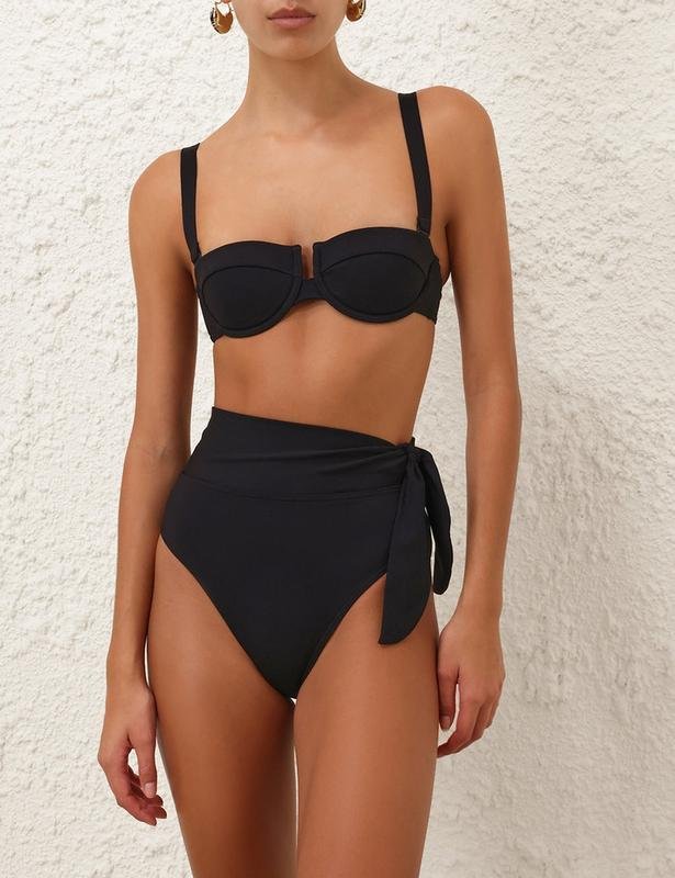 Donna ZIMMERMANN Top da Bikini Nero 38 / M / 46