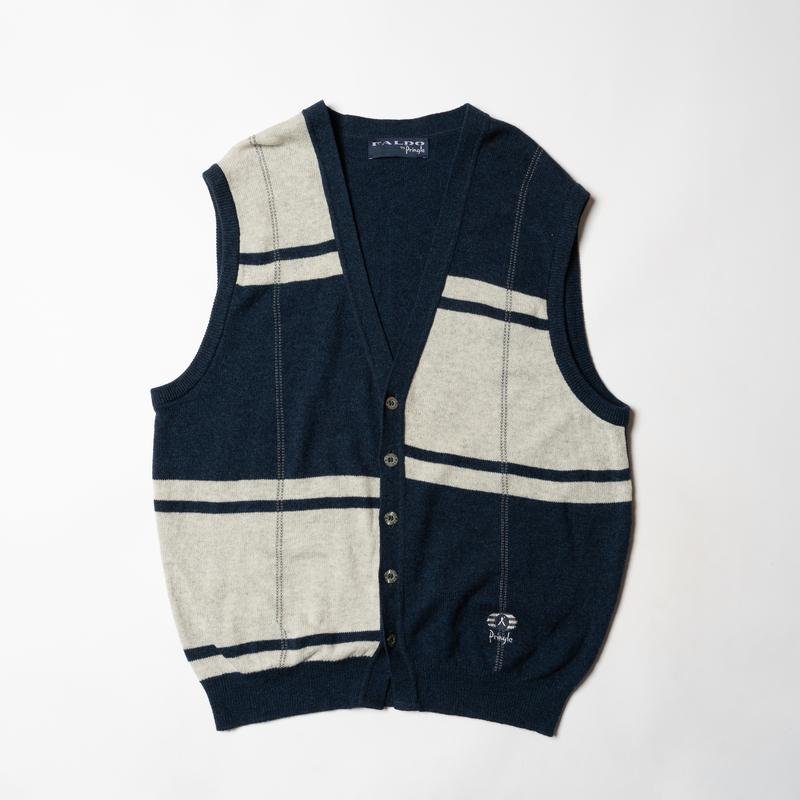 Men Pringle of Scotland Gilet Navy Wool 40 /L / 48