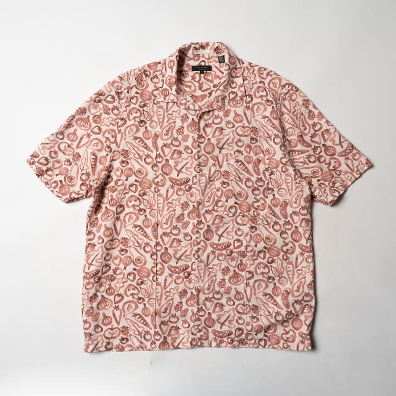 Men Ted Baker Shirt Brown Lyocell 42 / XL / 50