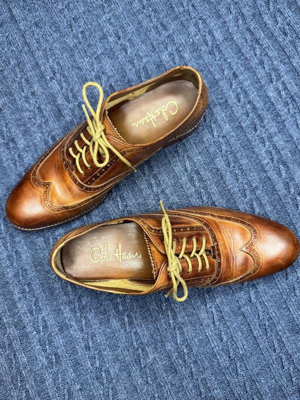 Женские Cole Haan Оксфорды Коричневый Кожа 37.5