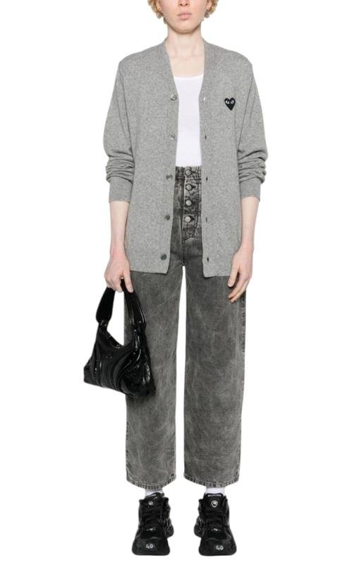 Женский Comme des Garçons Свитер Серый Шерсть 40 /