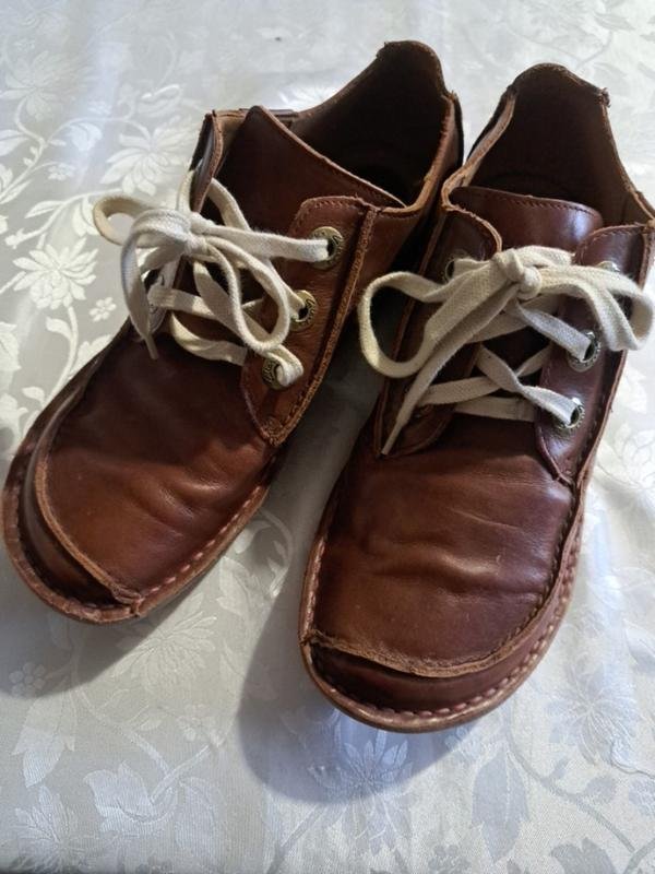 Damen Clarks Stiefel Braun Leder 40
