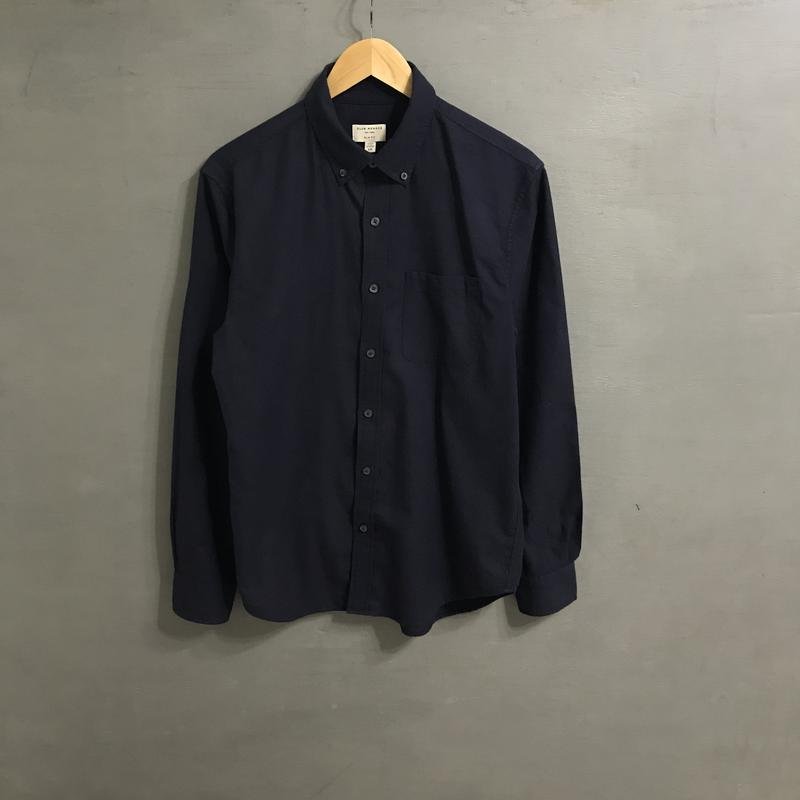Uomo Club Monaco Camicia Blu Navy Cotone 38 / M /