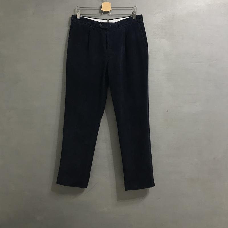 Мужские Ermenegildo Zegna Брюки Тёмно-синие Хлопок