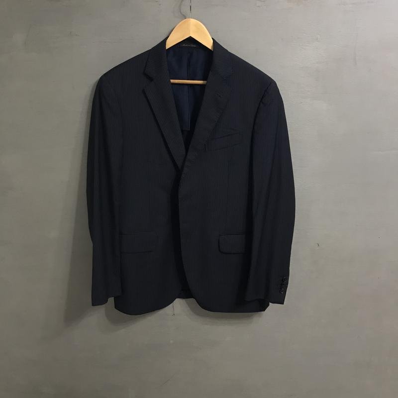 Uomo Boglioli Completo Blu Navy Lana 40 /L / 48