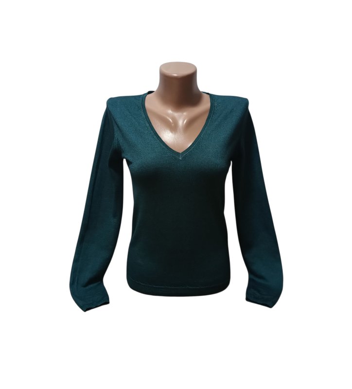 Women Cruciani Sweater Turquoise Wool Silk 36 / S
