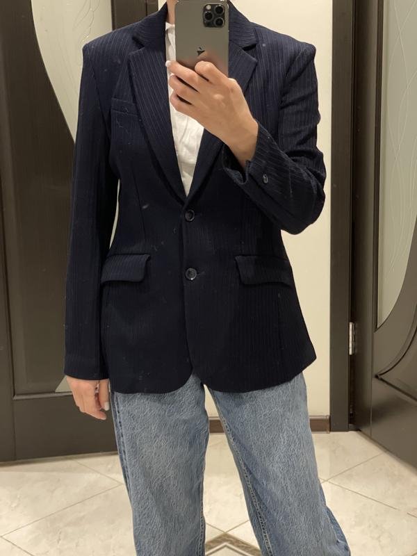 Femme Circolo 1901 Blazer Bleu Marine Coton S