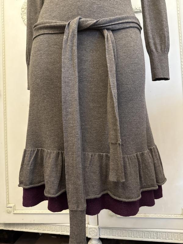 Женский BOSS Orange Платье Серый Трикотаж 36 / S /