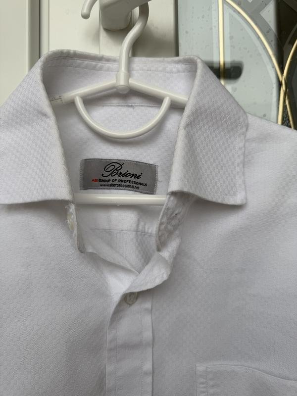 Мужской Brioni Сорочка Белая 40 /L / 48