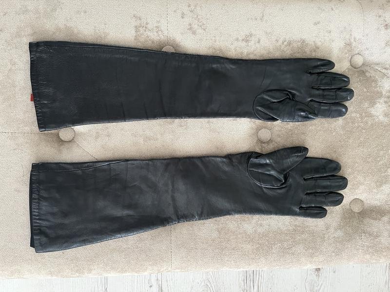 Femme Fendi Gants Noir Cuir S