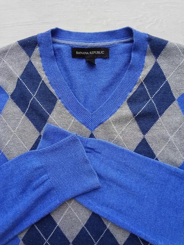 Men Banana Republic Sweater Grey Silk Cotton 36