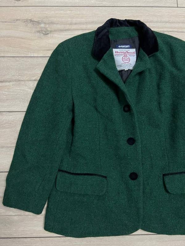 Женский Harris Tweed Пиджак Зелёный 44 / XXL / 52
