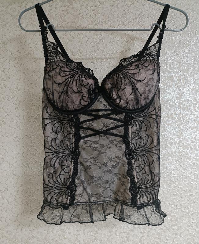 Women Chantelle Corset Black Lace 34 / XS / 42