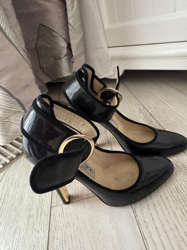 Женские Jimmy Choo Туфли Чёрный Кожа 36