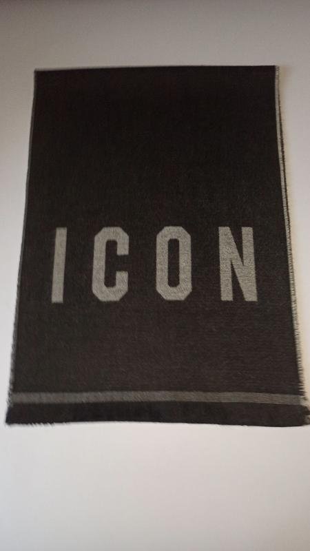 Unisex Dsquared² Sciarpa Nera Cotone