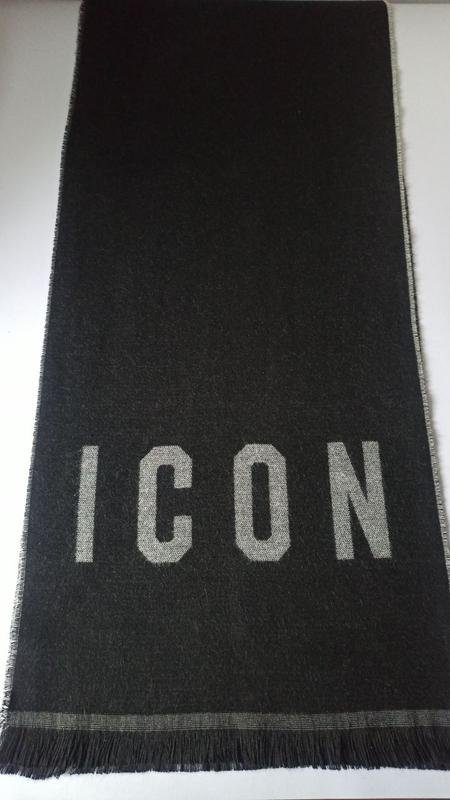 Unisex Dsquared² Sciarpa Nera Cotone