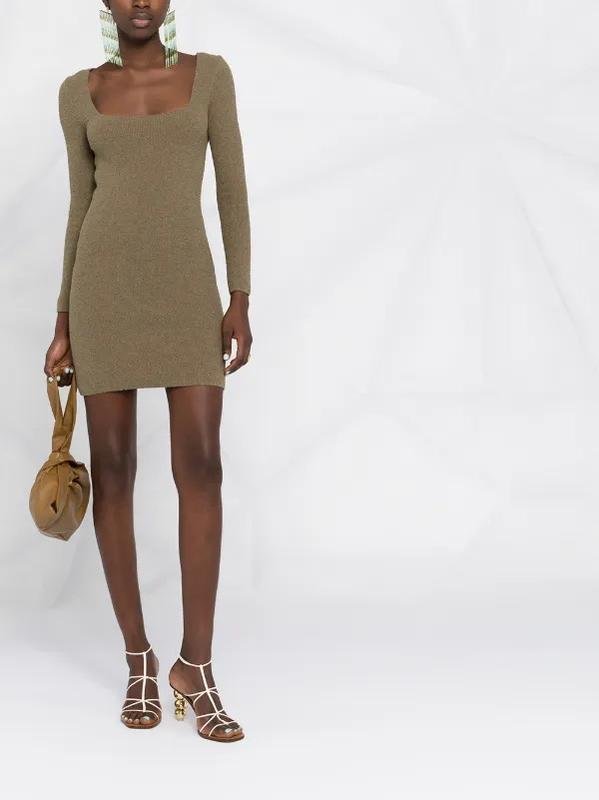 Женское Nanushka Платье Хаки Трикотаж 38 / M / 46