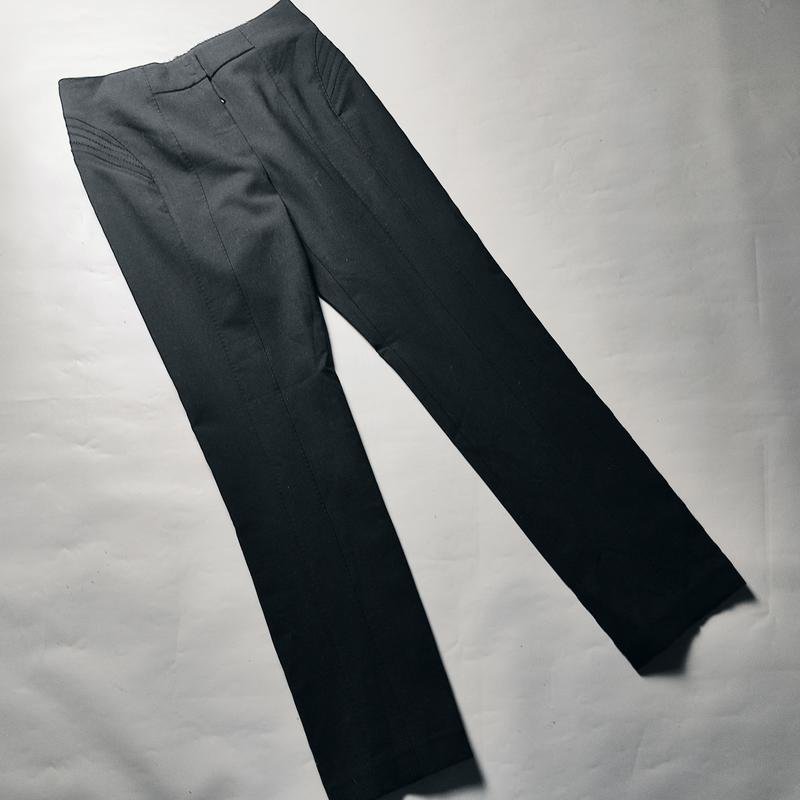 Damen Brioni Hose Schwarz Wolle 38 / M / 46