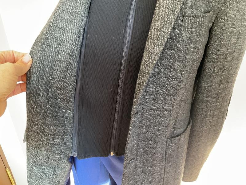 Homme Common Sense Veste Grise Polyester 48 / 4XL