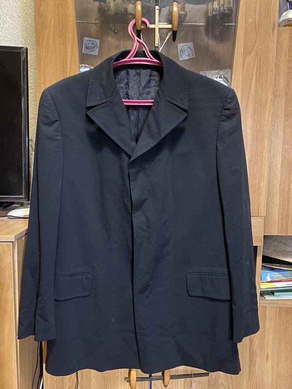 Herren Gucci Sakko Schwarz Wolle 52 / 6XL / 60