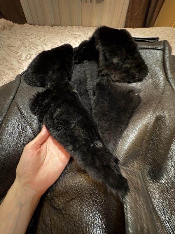 Femme Lanvin Manteau Noir Peau de Mouton M