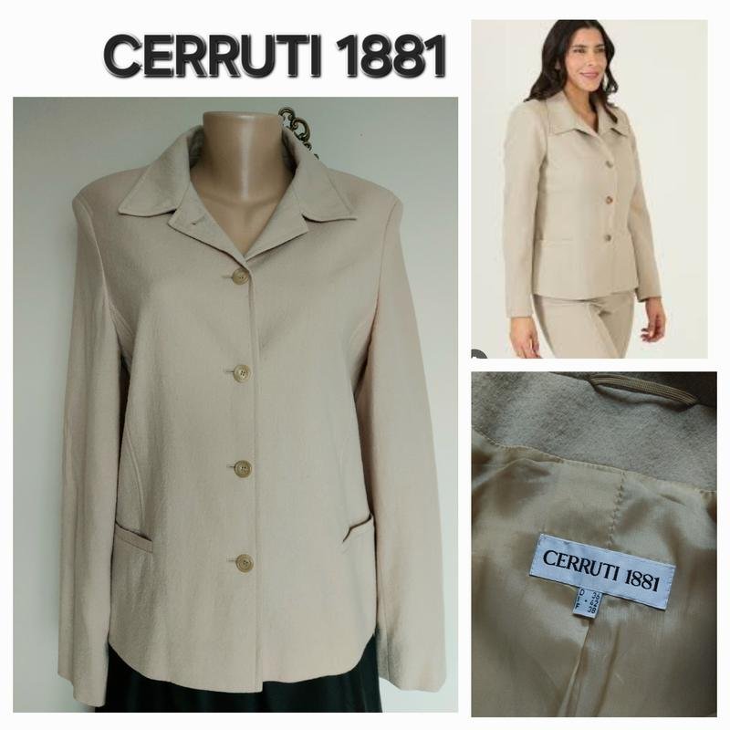 Женский Cerruti Пиджак Бежевый Полиэстер 34 / XS /