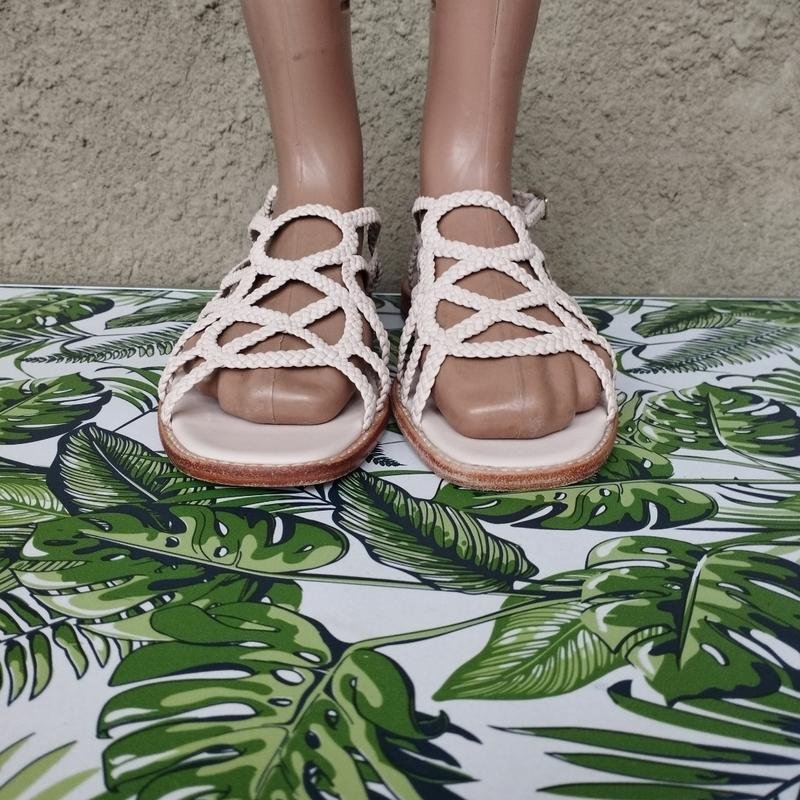 Donna Melvin & Hamilton Sandali Beige Pelle 40