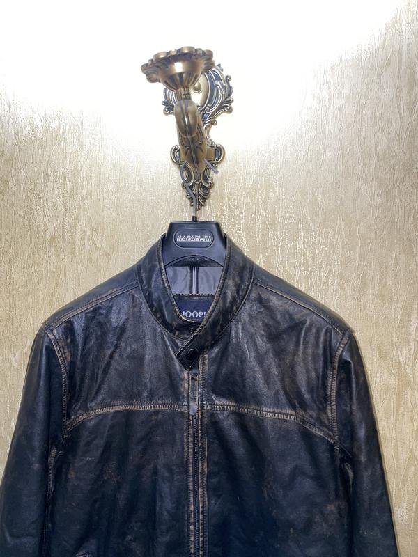 Мужской JOOP! Куртка Чёрный Кожа 42 / XL / 50